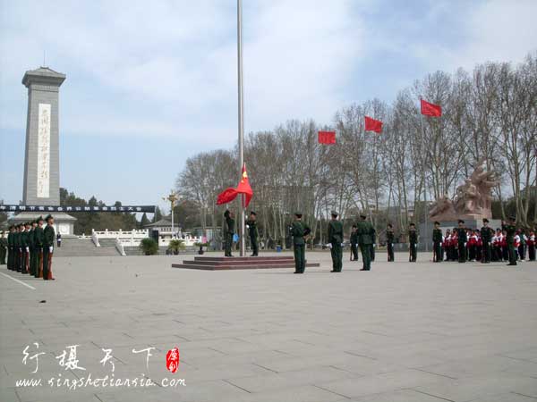 华北军区烈士陵园公祭活动|2012清明节华北烈士陵园